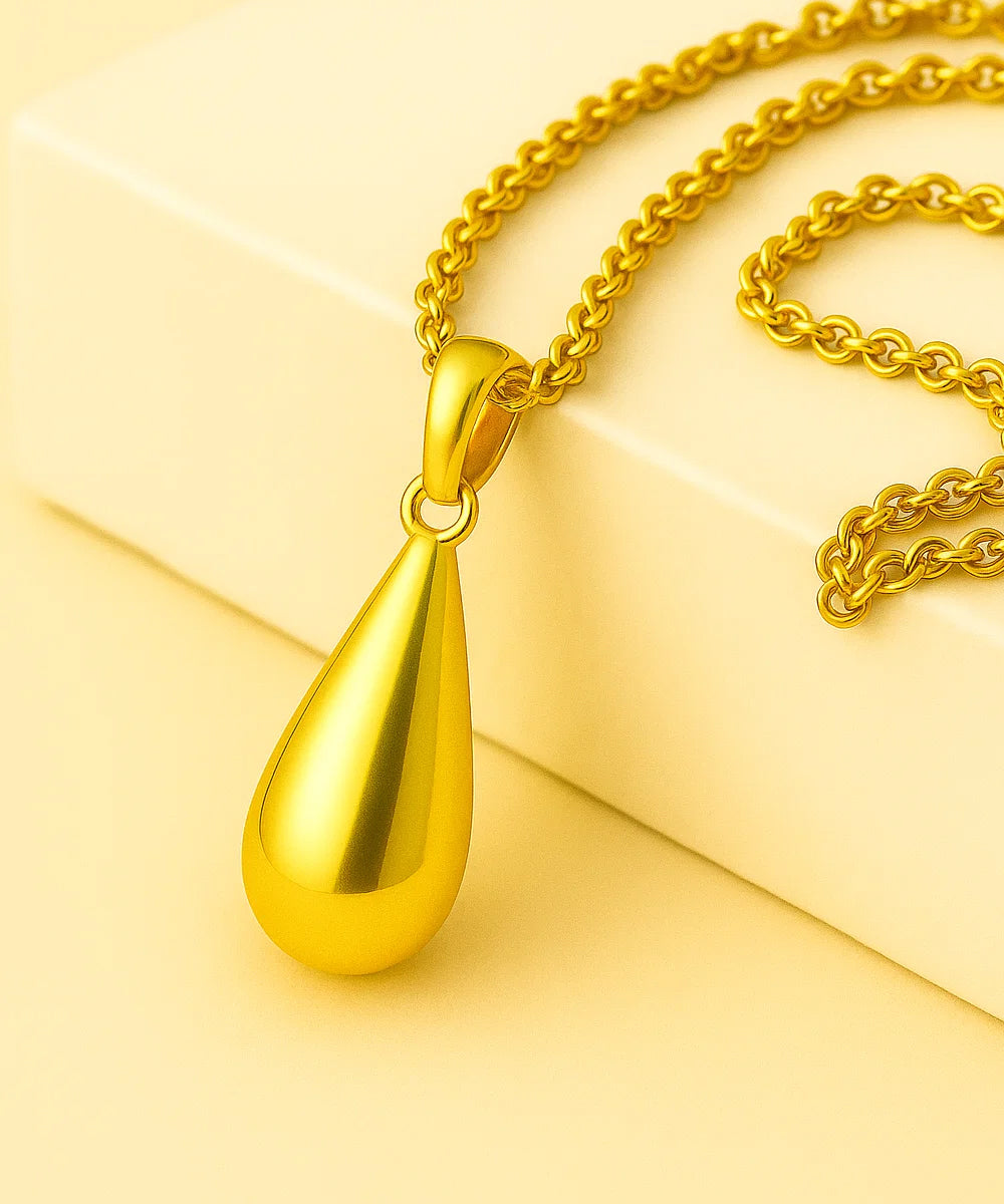 Golden Dewdrop Pendant
