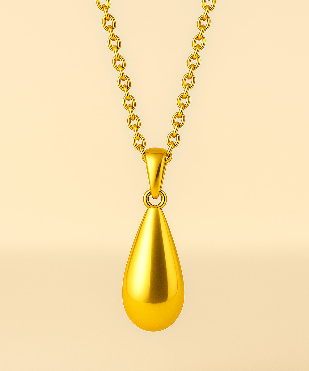 Golden Dewdrop Pendant