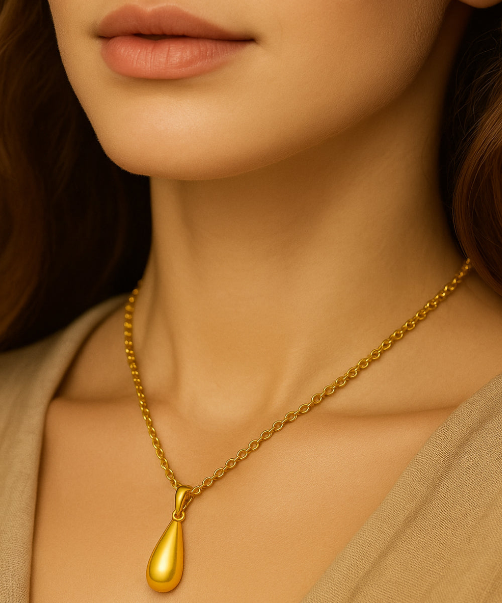 Golden Dewdrop Pendant